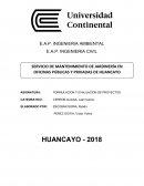 FORMULACION Y EVALUACION DE PROYECTOS