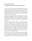 Análisis critico “EL PODER OCULTO DE LA PRODUCTIVIDAD” WILLIAM F. BOHAN