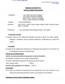 MEMORIA DESCRIPTIVA INSTALACIONES SANITARIAS