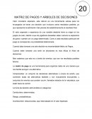 Matriz de pagos y arbol de seleccion