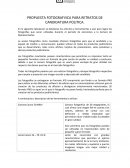 PROPUESTA FOTOGRAFVICA PARA RETRATOS DE CANDIDATURA POLITICA.