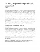Los virus, ¿Es posible asegurar si son seres vivos?