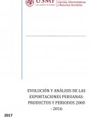 EVOLUCION Y ANALISIS DE LAS EXPORTACIONES PERUANAS