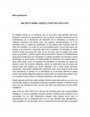 MALTRATO ANIMAL DESDE EL PUNTO DE VISTA ETICO