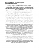 Ensayo “Segundo debate presidencial 2018”