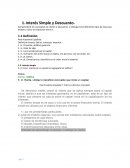 Interés Simple y Descuento.