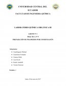 PRACTICA Nº 9 PREPARACIÓN DE POLIMEROS POR CONDENSACIÓN