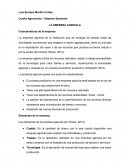 LA EMPRESA AGRICOLA Características de la empresa