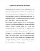 Ensayo del documental de Molotov.