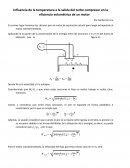 TEMPERATURA Influencia de la temperatura a la salida del turbo compresor en la eficiencia volumétrica de un motor