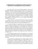 LA DESESTIMACIÓN DE LA PERSONALIDAD JURÍDICA, RESUELVE EL PROBLEMA DE LA RESPONSABILIDAD DE LOS ACCIONISTAS?