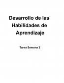 Desarrollo de las Habilidades de Aprendizaje Tarea Semana 2