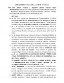 ANALISIS DEL FALLO DE LA CORTE SUPREMA