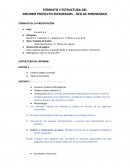 FORMATO Y ESTRUCTURA DEL INFORME PROYECTO INTEGRADOS – RED DE APRENDIZAJE