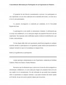 Consentimiento Informado para Participantes de un Experimento de Memoria