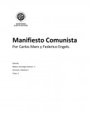 Resumen de ''El manifiesto comunista'' Karl Marx Manifiesto Comunista