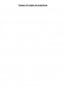 Ensayo: El origen de la escritura