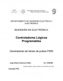 Controladores Lógicos Programables. Generadores de trenes de pulsos PWM