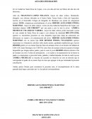 Acta de conciliacion extrajudicial