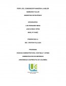 PERFIL DEL CONSUMIDOR PANADERIA LA MEJOR