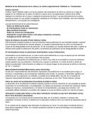 Modelos de las dimensiones de la cultura y la cultura organizacional: Hofstede vs. Trompenaars.