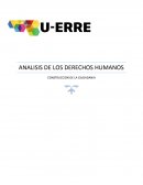 ANALISIS DE LOS DERECHOS HUMANOS CONSTRUCCION DE LA CIUDADANIA