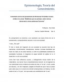 Reseña de trabajo de lizcano