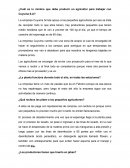 ¿Cuál es lo mínimo que debe producir un agricultor para trabajar con Cuyuma S.A?