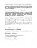 INSTRUCTIVO PARA EL LLENADO DEL PERFIL GRUPAL (PARA DOCENTES)