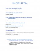 Proyecto de vida ¿CUÁLES SON LOS PRINCIPIOS CON LOS QUE ME SIENTO IDENTIFICADO?