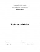 Facultad De Ingeniería Evolución de la fisica