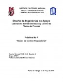 Práctica No 7 “Modos de Control: Proporcional”