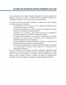 Alcance del sistema de gestion ambiental en la EPII