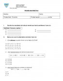 Nombre: Prueba adición y sustracción