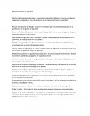 Recomendaciones de seguridad Recomendaciones de seguridad