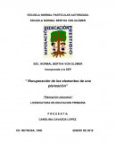 Recuperación de los elementos de una planeación