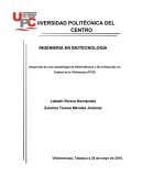Desarrollo de una metodología de Electroforesis y de la Reacción en Cadena de la Polimerasa (PCR)