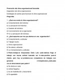 Promoción del clima organizacional favorable