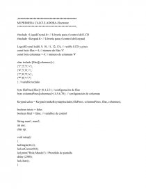 Calculadora arduino. Página 1