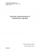 Genocidio, deshumanización e invisibilización originaria