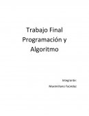Trabajo Final Programación y Algoritmo