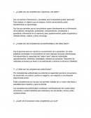 ¿Cuáles son las competencias cognitivas o del saber?