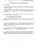 APLICACIÓN DE LA 1ª LEY DE LA TERMODINÁMICA