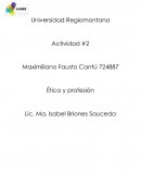 Ética y profesión.Actividad #2