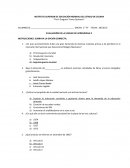 EVALUACIÓN DE LA UNIDAD DE APRENDIZAJE 2 INSTRUCCIONES: SUBRAYA LA OPCIÓN CORRECTA