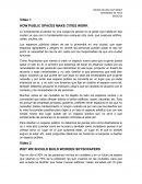 HOW PUBLIC SPACES MAKE CITIES WORK