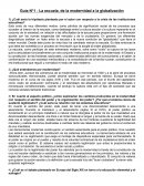 La escuela, de la modernidad a la globalización