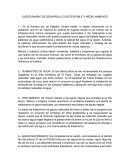 CUESTIONARIO DE DESARROLLO SUSTENTABLE Y MEDIO AMBIENTE