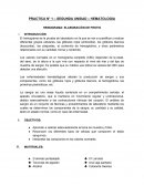 PRACTICA N° 1 – SEGUNDA UNIDAD – HEMATOLOGIA