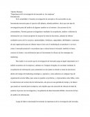 Talento Humano “Importancia de la investigación de mercado en las empresas”